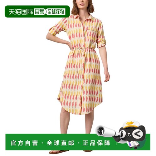 自营Lilla P Ikat衬衫连衣裙-粉红色 美国奥莱直发