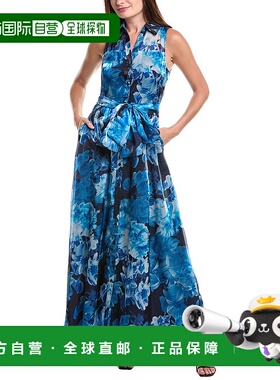自营 Julia Jordan硬纱衬衫礼服-蓝色 连衣裙美国奥莱直发长裙