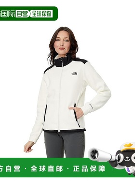 自营 The North Face Alpine Polartec夹克女式白色黑色全拉链GBO