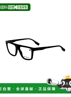 自营Karl Lagerfeld女式53mm蓝色眼镜-深蓝色 美国奥莱直发