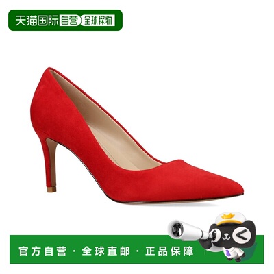 自营PELLE MODA Lizel Suede Pump - red 美国奥莱直发高跟鞋单鞋