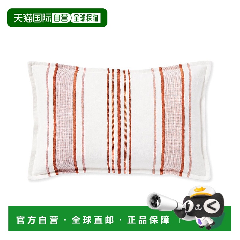 自营 Serena & Lily Milos 亚麻枕头 - 图案 美国奥莱直发