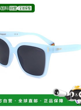 自营 polaroid宝丽来女士54毫米蓝色偏光太阳镜PLD6192-s-MVU-54-