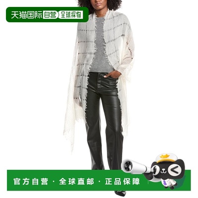 自营forteforteForte Cashmere Open Weave Shawl - white 美国奥