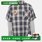 Blue Sleeve Tartan Cotton 自营Dsquared2 Jersey Checks And