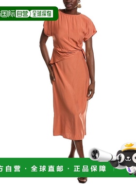自营 ANNA KAY Moavil Midi连衣裙-橙色 美国奥莱直发