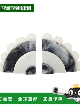 自营Jonathan Adler Como Bookend Set - black 美国奥莱直发