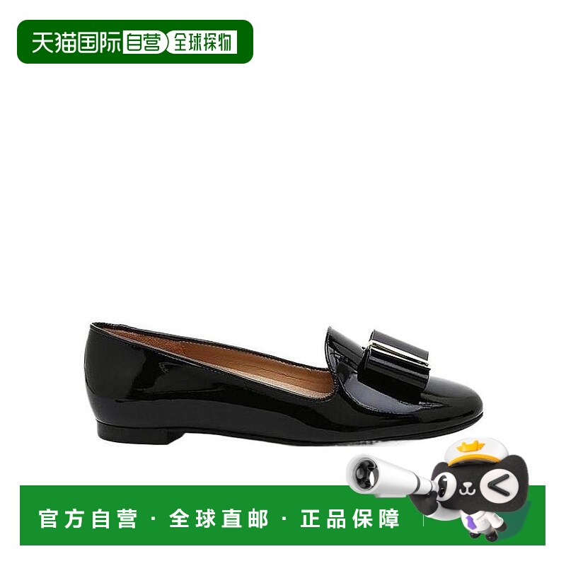 香港直邮Salvatore Ferragamo 蝴蝶结装饰平底鞋 0660878ELISABEL