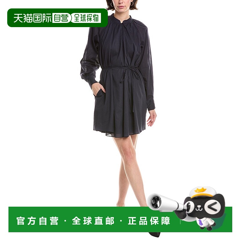 自营Rebecca Taylor系带连衣裙-蓝色 美国奥莱直发