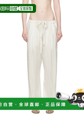 1h可退 香港直邮潮奢 KHAITE 女士 灰白色 Trenton 长裤 31603003