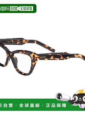 自营Valentino Eyeglasses Cat Eye Full Rim, Havana Frame And