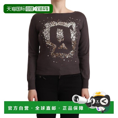 自营John Galliano Wool Sequined Long Sleeves Pullover Women'