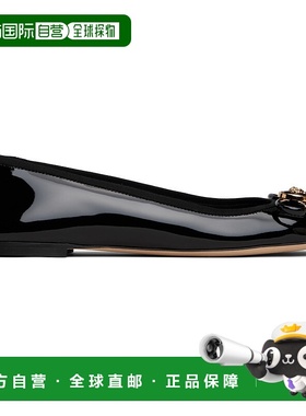 1h可退 香港直邮潮奢 Versace 范思哲 女士 黑色 Opera Bow Paten