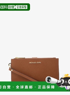 自营michael korsJet Set大型皮革智能手机腕带钱包-行李 美国奥