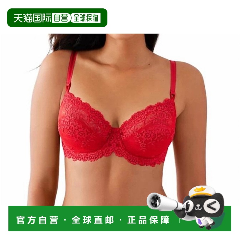 自营 wacoalEmbrace Lace Underwire Bra In Equestrian Red - eq