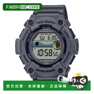 自营Casio Men's Digital Watch with Gray Band- WS-1300H-8AVCF