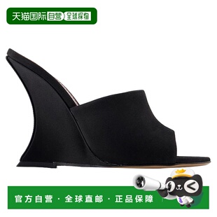 自营 paris texasNina Court鞋-巴黎得克萨斯州-丝绸-黑色-黑色