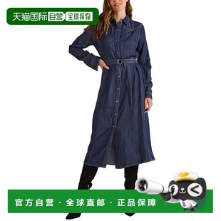 蓝色 自营Bella Yoke亚麻混纺迷笛连衣裙 Western 美国奥莱 Dahl