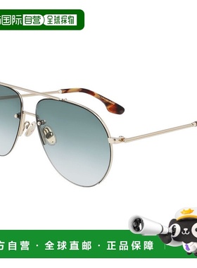 自营Victoria Beckham Metal Women's Sunglasses - gold 美国奥
