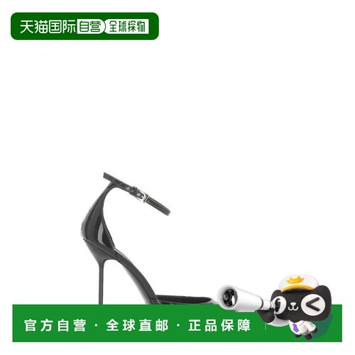 自营paris texas精致踝带箭形鞋头高跟鞋-黑色 美国奥莱直发