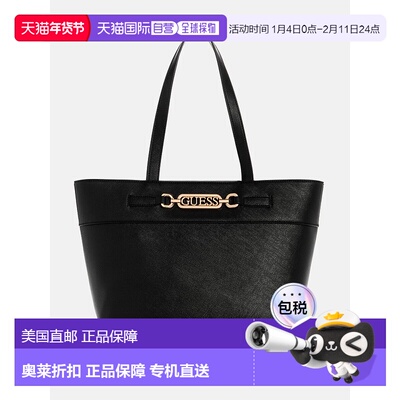 自营guessJayla Carryall - black floral print 美国奥莱直发