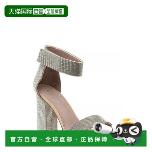 自营 jeffrey campbell女式 Kassidy 高跟踝带凉鞋裸色麂皮香槟色