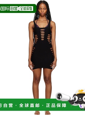 1h可退 香港直邮潮奢 Versace 范思哲 女士 黑色 Slashed 罩衫 10