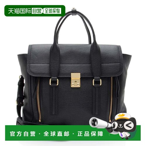 自营3.1 Phillip Lim Leather Pashli Large Satchel - black 美