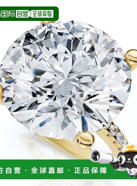 自营 pompeii3Certified 10 1/3Ct Round Diamond Engagement Rin