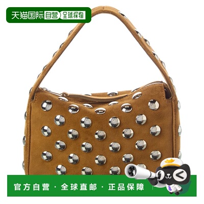 自营KHAITE Elena Small Suede Shoulder Bag - brown 美国奥莱直