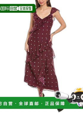 自营 Jason Wu 画点丝绸长裙 - 红色 美国奥莱直发连衣裙