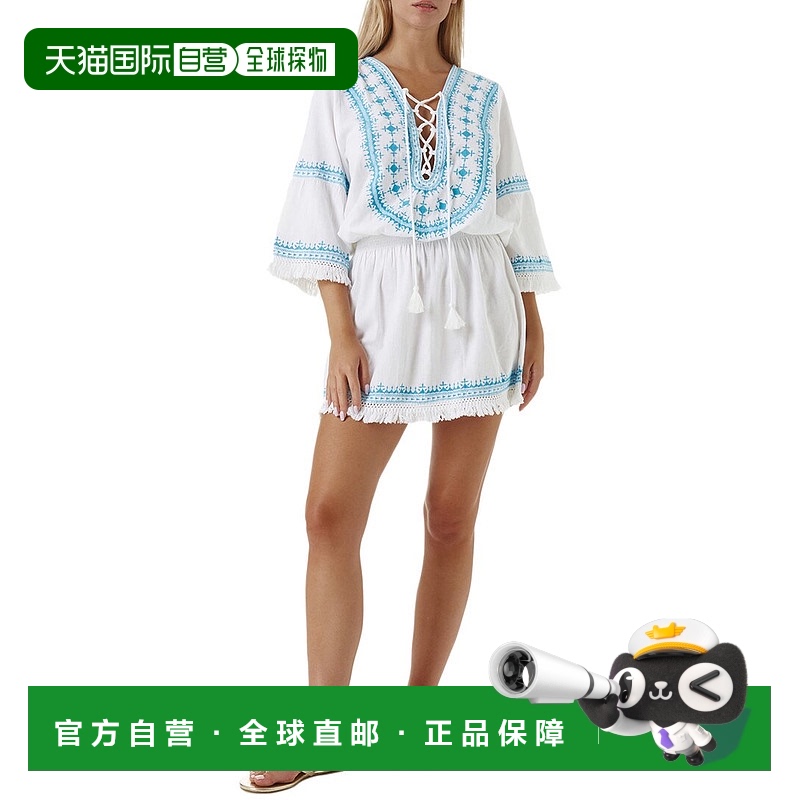 自营 Melissa Odabash Martina海滩连衣裙-米色 美国奥莱直发