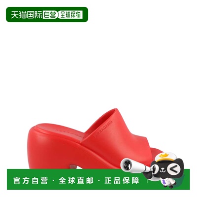 自营salvatore ferragamoRubber Deva Slides - red 美国奥莱直发