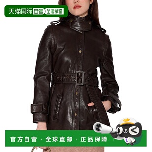 Leather Imani Jacket dark 美国奥莱 自营Walter olive Baker