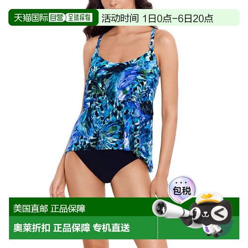 自营Magicsuit Chanticleer Grace Tankini - black 美国奥莱直发