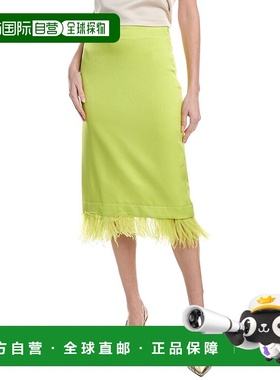 自营 Marella Glassa铅笔裙-黑色 美国奥莱直发半身裙