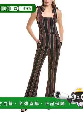 自营Gracia Wide Leg Overalls - red 美国奥莱直发背带裤连体裤