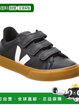 自营VEJA Recife Logo Leather Sneaker - black 美国奥莱直发