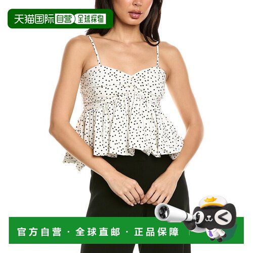 自营Avantlook Polka Dot Top - white 美国奥莱直发波点吊带背心