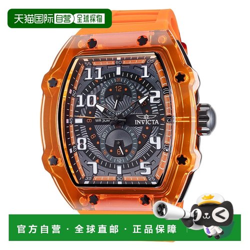 自营Invicta Men's Racing 48.5mm Orange Quartz Watch - orange
