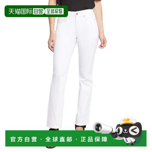 自营NYDJ Ellison High-Rise Optic White Straight Leg Jean - w