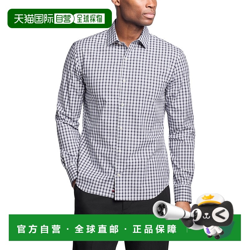 自营 tommy hilfiger汤米 希尔费格24N2173衬衫男式靛蓝弹力MAC62