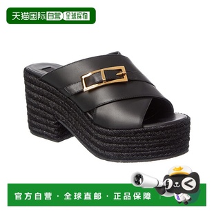 黑色 Rossi皮革凉鞋 美国奥莱直发 Sergio 自营