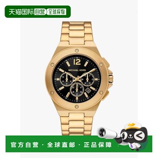 自营michael kors大Lennox金色手表-金色 美国奥莱直发