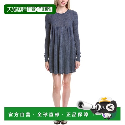 自营Autumn Cashmere Babydoll Cashmere Mini Dress - blue 美国