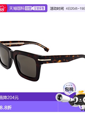自营Hugo Boss Men's 51 mm Brown Sunglasses - havana 美国奥莱