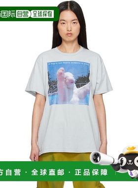 1h可退 香港直邮潮奢 Collina Strada 女士 蓝色 A Hug Graphic T