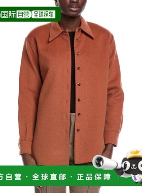 自营Lafayette 148 New York Reversible Wool Shacket - orange