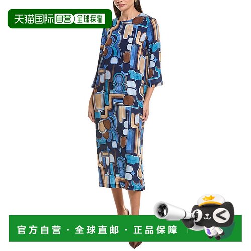 自营J.McLaughlin Eldridge Dress - blue 美国奥莱直发连衣裙