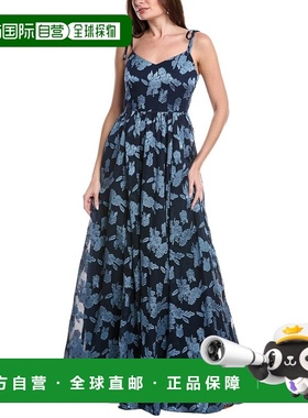 自营Rene Ruiz Sweetheart Tie Straps Oversized Floral A-Line